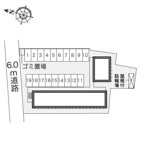 ★手数料０円★行田市佐間１丁目　月極駐車場（LP）